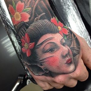Geisha Hand Tattoo by Craig Holmes
