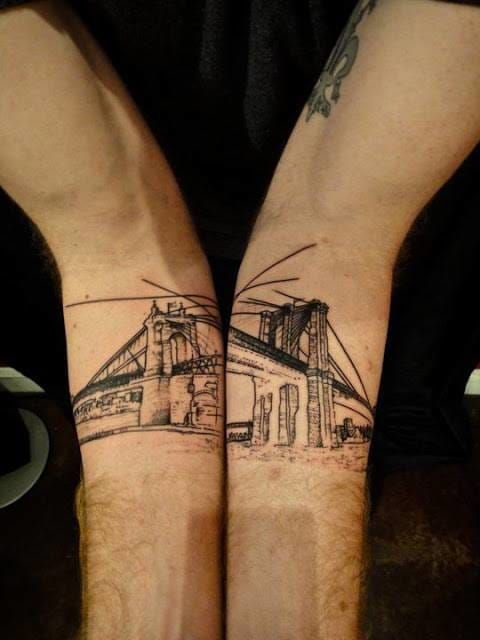 A bridge between two friends, brothers or lovers. By Xoil.
