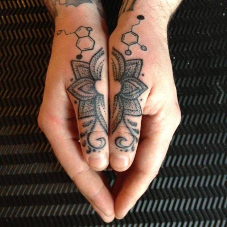 Thumbs tattoos by Boff Konkerz.