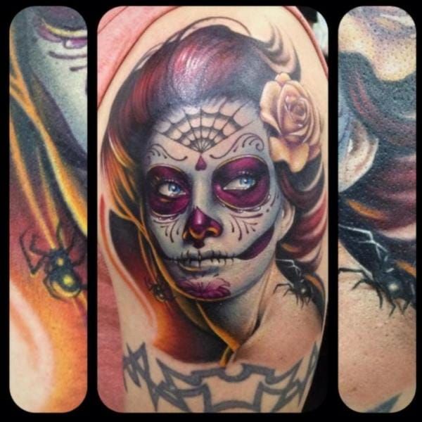 Day Of The Dead Women Tattoo