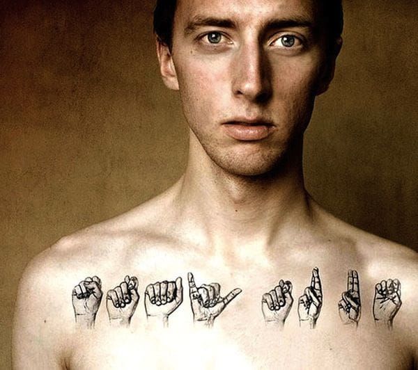 10 Incredible Sign Language Tattoos • Tattoodo