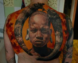 This back piece in progress by Den Yakovlev is going to be crazy!