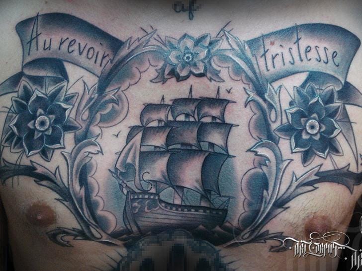 Aazing Ship Tattoo by Art Corpus