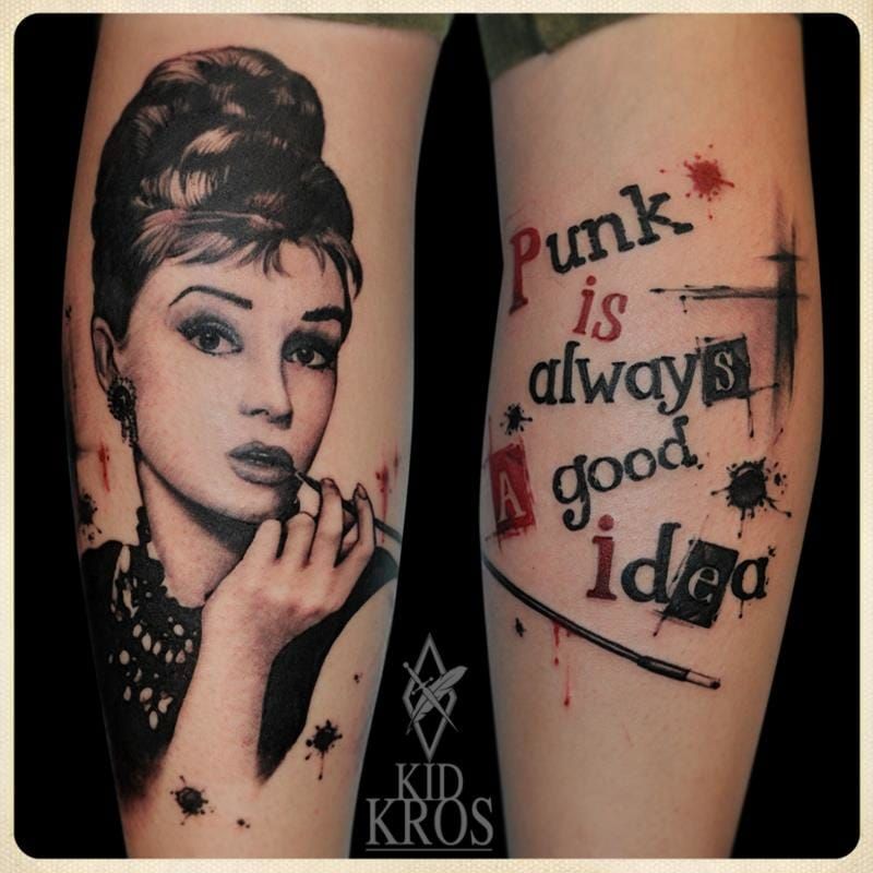 Audrey hepburn tattoo ideas