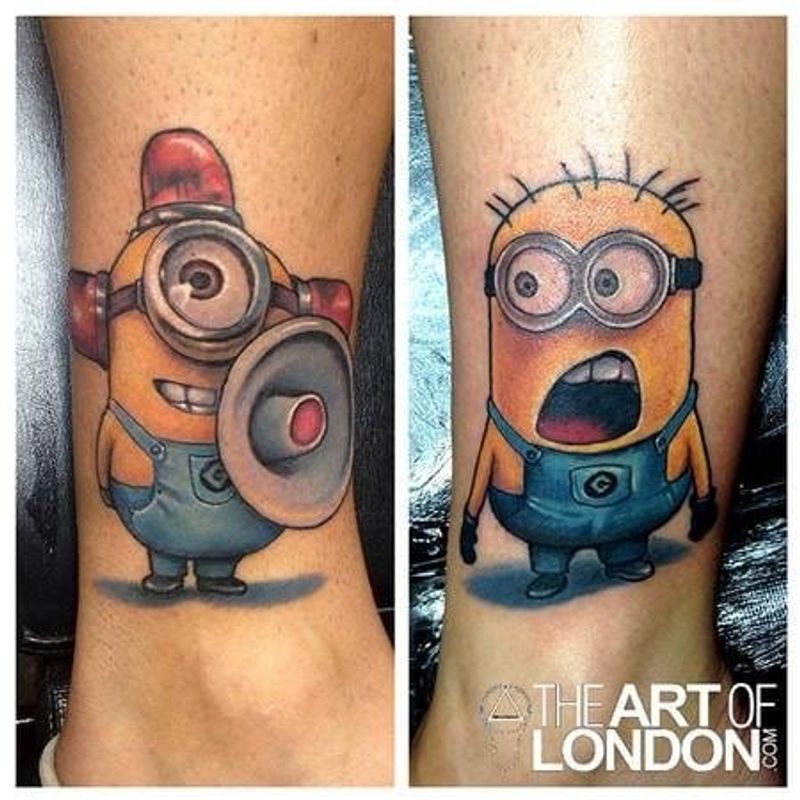 12 Super Cute &amp; Adorable Minion Tattoos • Tattoodo
