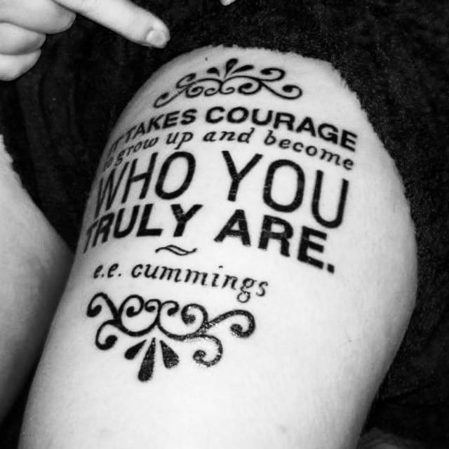 Inspiration for quote tattoos by Percy Billions. #quote #quotetattoo #PercyBillions #lettering