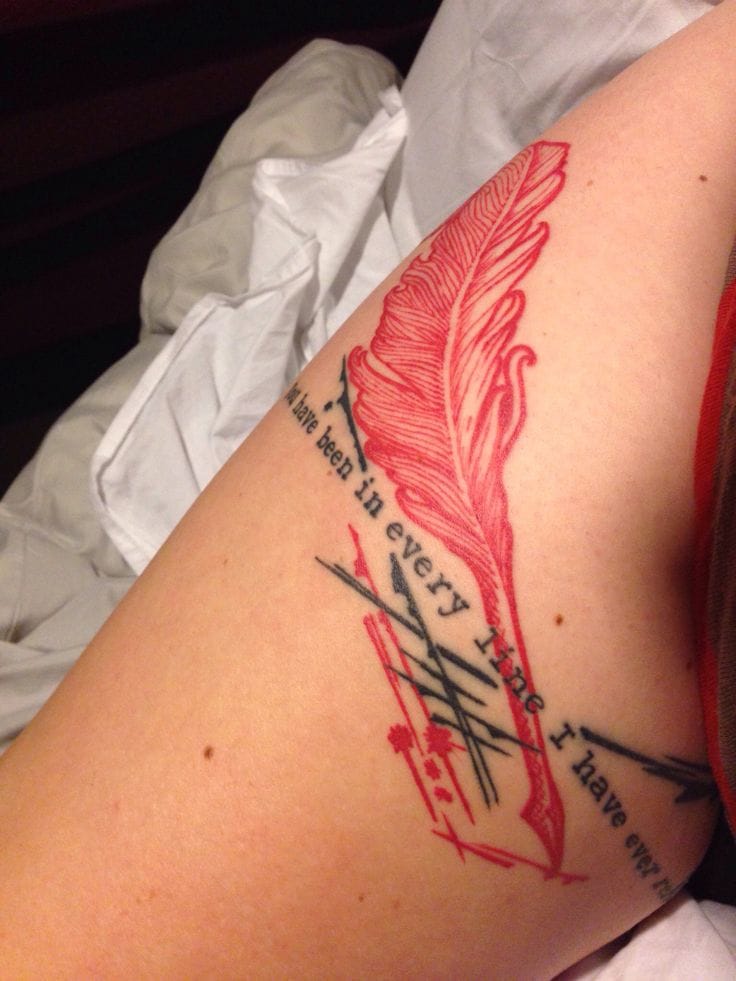 Nice tattoo of this moving quote from Dickens' The Great Expectations. Quote tattoos look great on every body part. #quote #quotetattoo #poem #lettering