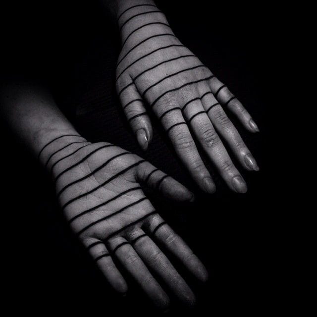 This is elegant! Lines by Warren Morissens. #Minimal #LineTattoo #BlackLine