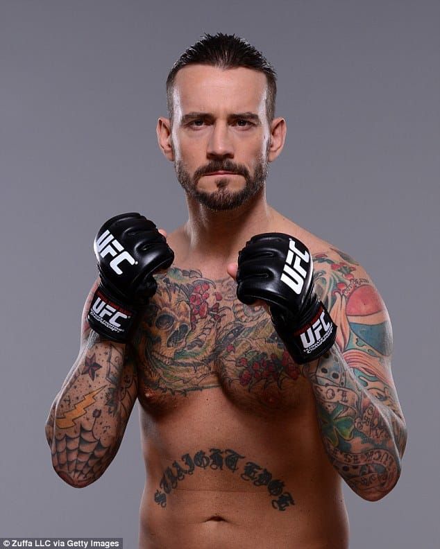 CM Punk, the proud owner of Straight Edge tattoos!!