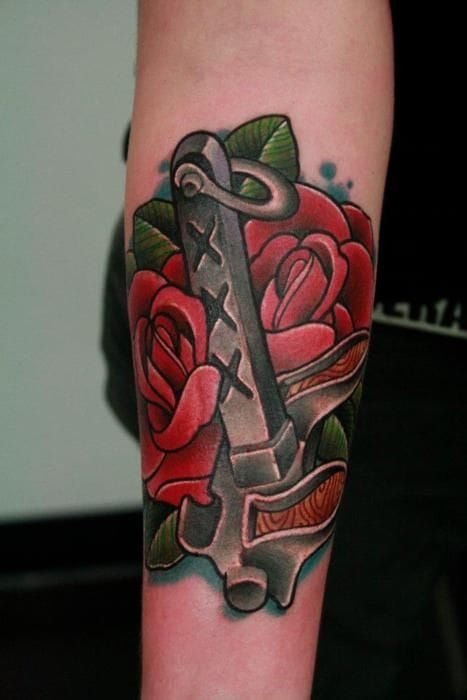 Straight Edge traditional piece by Mike Cann