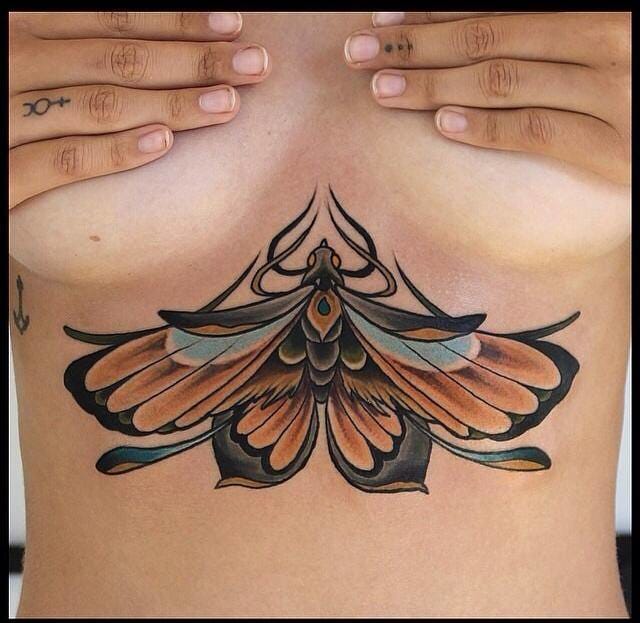 Great tattoo by Brian Povak. #Butterfly #ButterflyTattoo