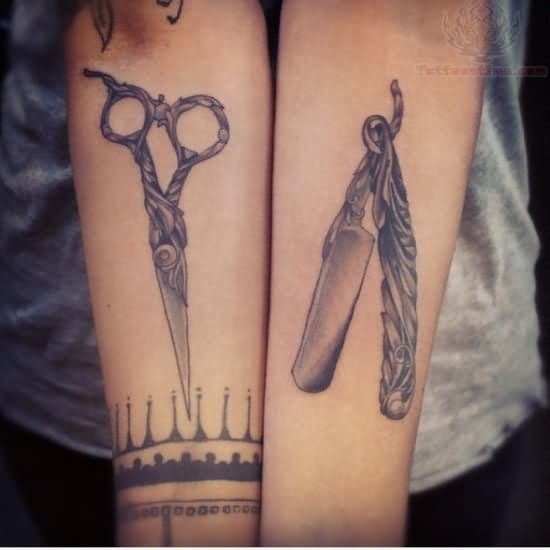 scissor tattoo  Scissors tattoo Hairdresser tattoos Tattoos
