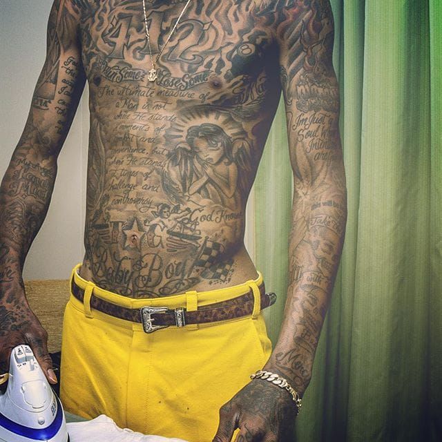 Wiz Khalifa tattoos. 