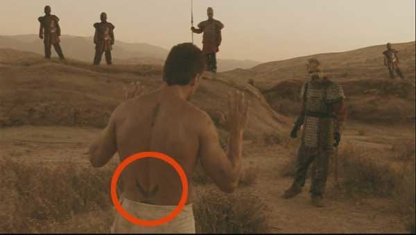 Tramp stamp tattoo