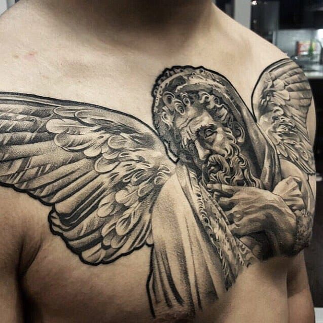 Greek god tattoo design  Greek tattoos Greek mythology tattoos Zeus  tattoo