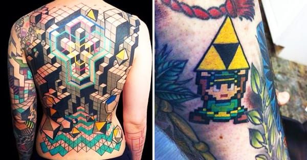 25 Geekiest Gamer Tattoos • Tattoodo