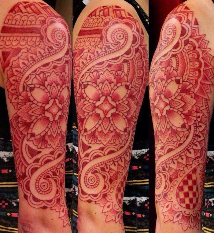 70 Red Ink Tattoo Designs For Men  Masculine Ink Ideas