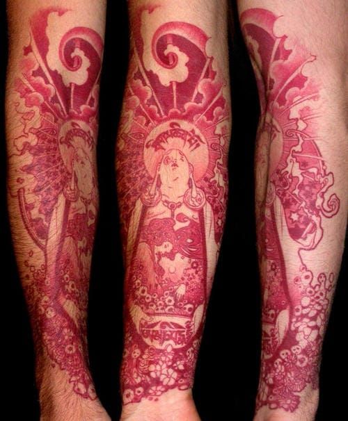 Beautiful Red Ink Tattoos By Igor Gama  Tattoodo