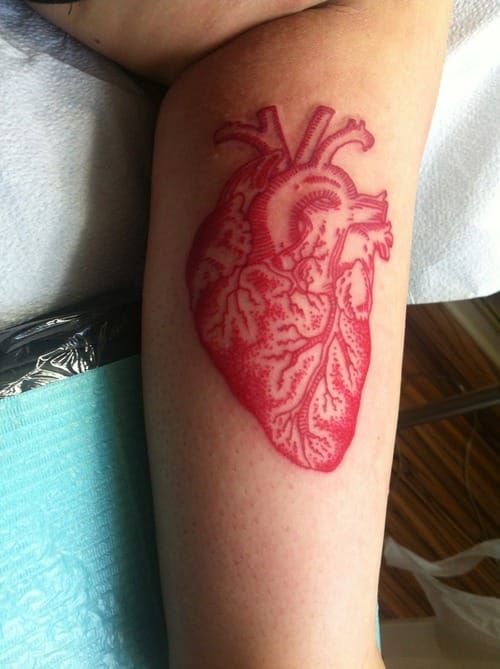 104 Red Ink Tattoos That Look Absolutely Amazing  Bored Panda