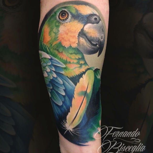 15 Outstanding Colorful Bird Tattoos • Tattoodo