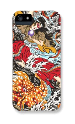 Samurai Fighting Octopus Iphone cover #CustomDesign #mikerubendall #tattooaccessories