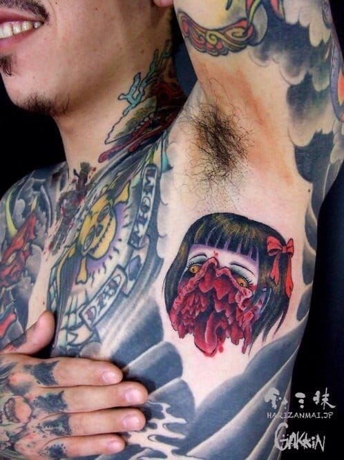 Severed Head Japanese Tattoo Design by Makiko Komamiya TattooNOW