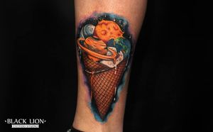 Funky space ice cream cone by Dasha Sugar Sahar!