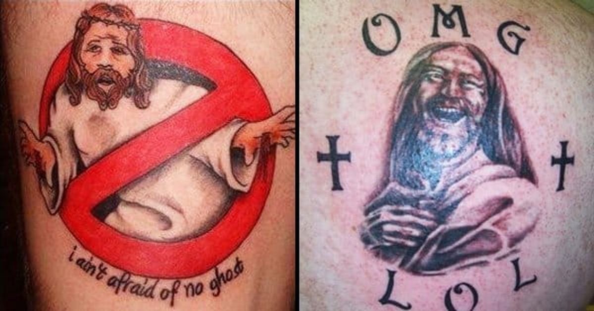10 Funny, Silly & Ridiculous Jesus Tattoos • Tattoodo 10 Funny, Silly & Ridiculous Jesus Tattoos • Tattoodo