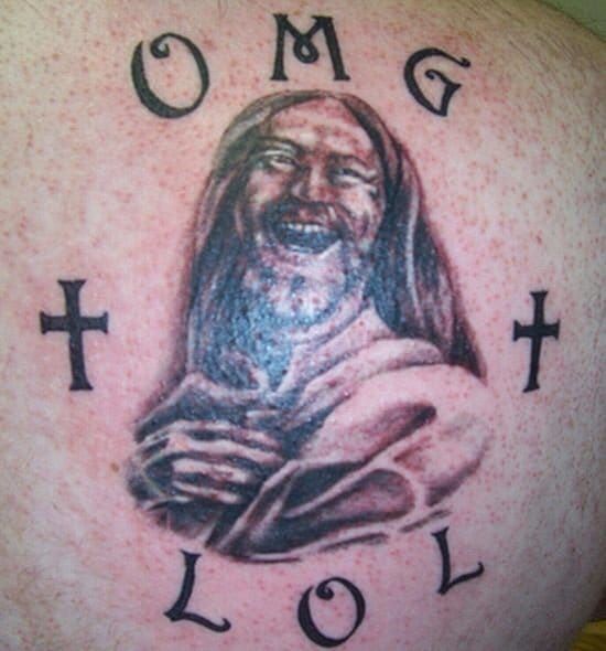 10 Funny Silly  Ridiculous Jesus Tattoos  Tattoodo