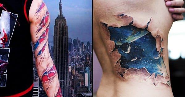 The Craze Of Ripped Skin Tattoos • Tattoodo