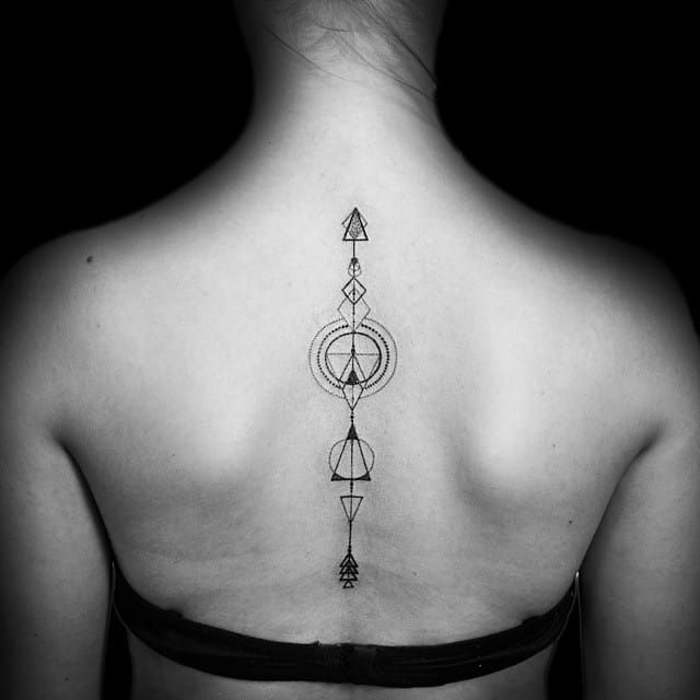 arrow spine tattoos for menTikTok Search