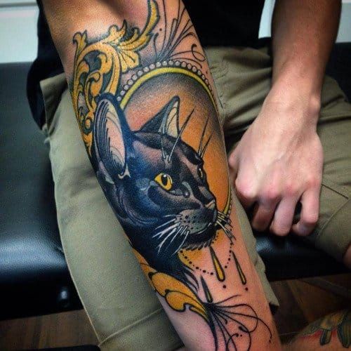 32 Majestic Cat Portrait Tattoos  Cat portrait tattoos Dog tattoos  Animal tattoos