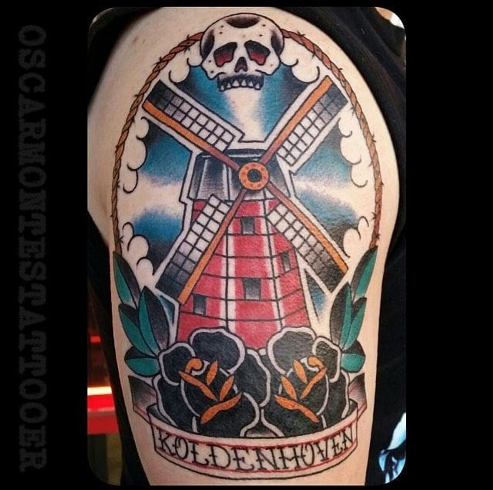 Windmill Tattoo Design