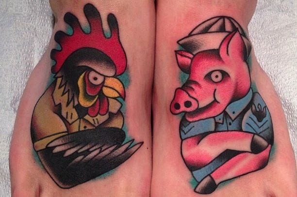 Pig tattoo | Pig tattoo, Vegan tattoo, Tattoos