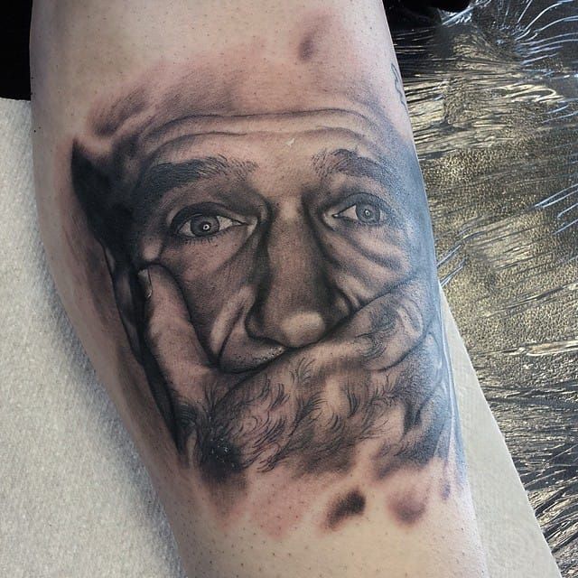 Robin Williams tattoo by Steve Butcher  Photo 27419