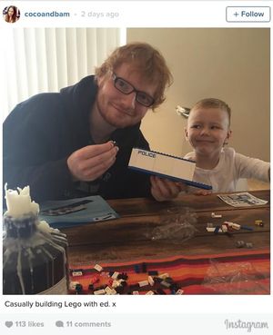 Building Lego with Ed Sheeran