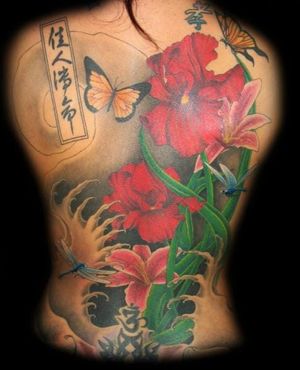 Japanese Landscape Tattoo by Lucky Bamboo Tattoo