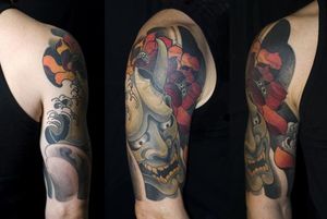 Demon Flower Tattoo by Shane Tan