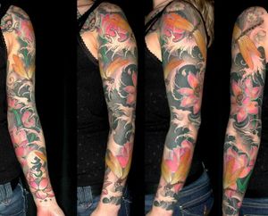 Oriental Flower Tattoo