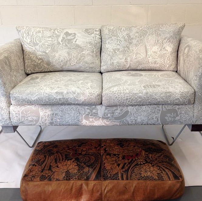 white tattooed sofa gina mcqueen