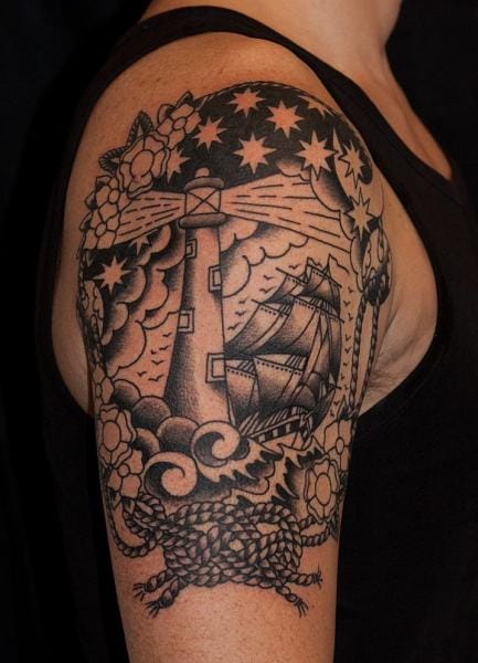 MagnumTattooSupplies on Twitter Nice lighthouse tattoo done using  magnumtattoosupplies by Amandina Canata   inkwork blackinktattoo  blackworkers finelinetattoo lighthousetattoo london tattoolife  tattoolove httpstcoac6YqNdYuA https 