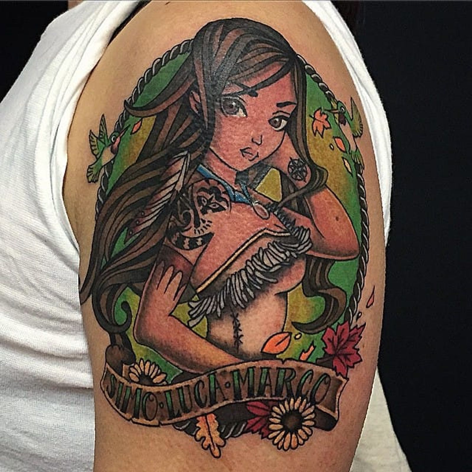 Listen To Your Heart With These Disney's Pocahontas Tattoos • Tattoodo