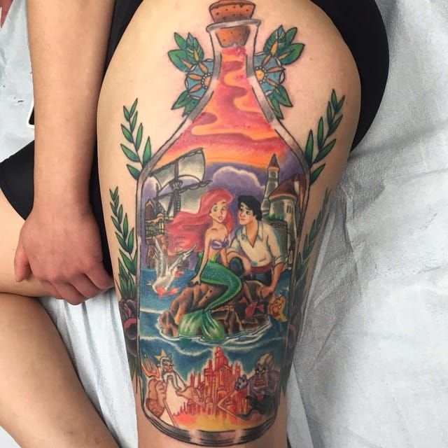 Let These Disney's Ariel Tattoos Be Part Of Your World • Tattoodo