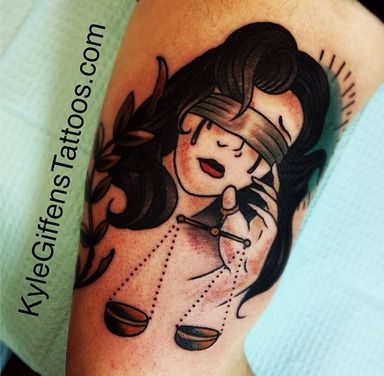 15 Virtuous Lady Justice Tattoos