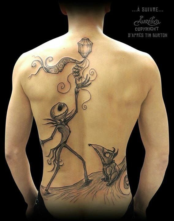 17 Tim Burton Inspired Tattoos That Are Just Incredible