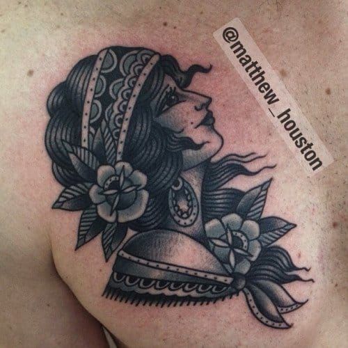 Awesome gypsy head by Matthew Houston