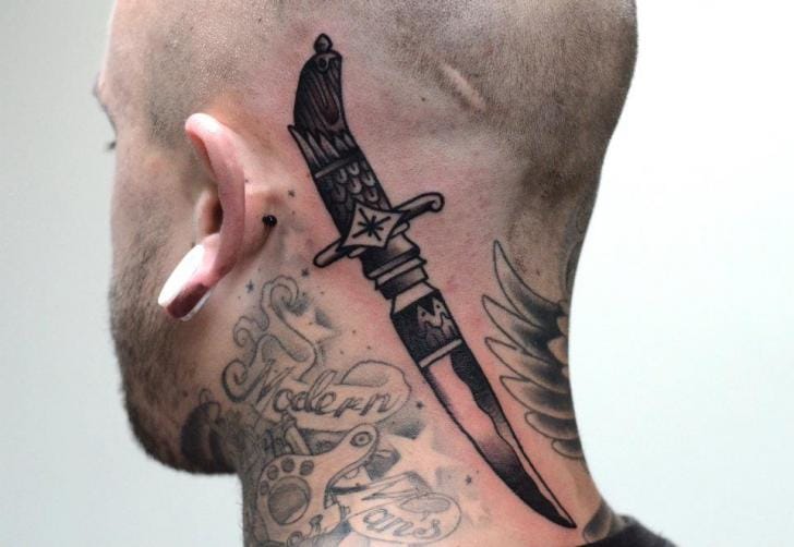 Dagger Tattoo by Philip Yarnell