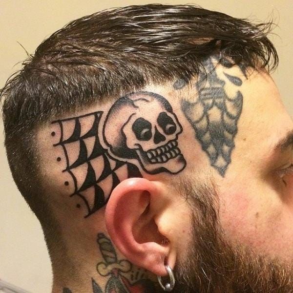 Badass head tattoo by Forever Tattoo