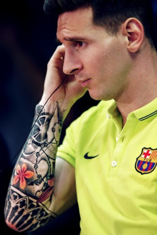 Lionel Messi gets terrible new tattoo on the worlds most expensive left  leg  The Independent  The Independent