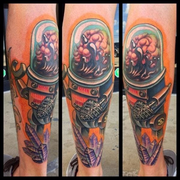 18 Quirky Robot Tattoos • Tattoodo